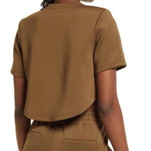 Good American Cropped Blouse